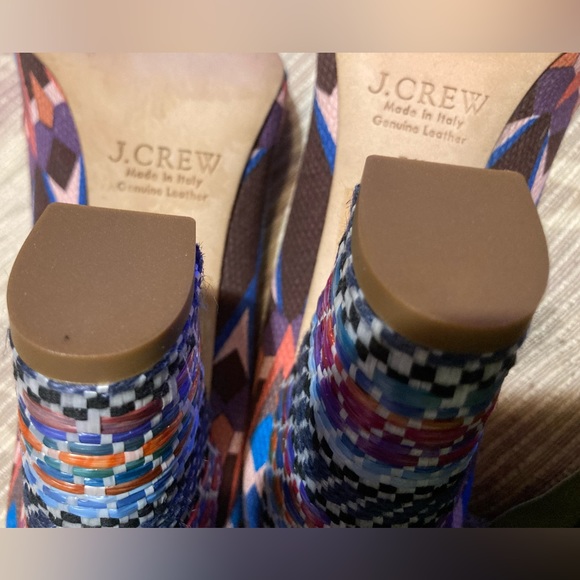 New J. Crew Multicolored  Pump with 3-3/4” heels., size 7.5.  Never worn. - Picture 12 of 14